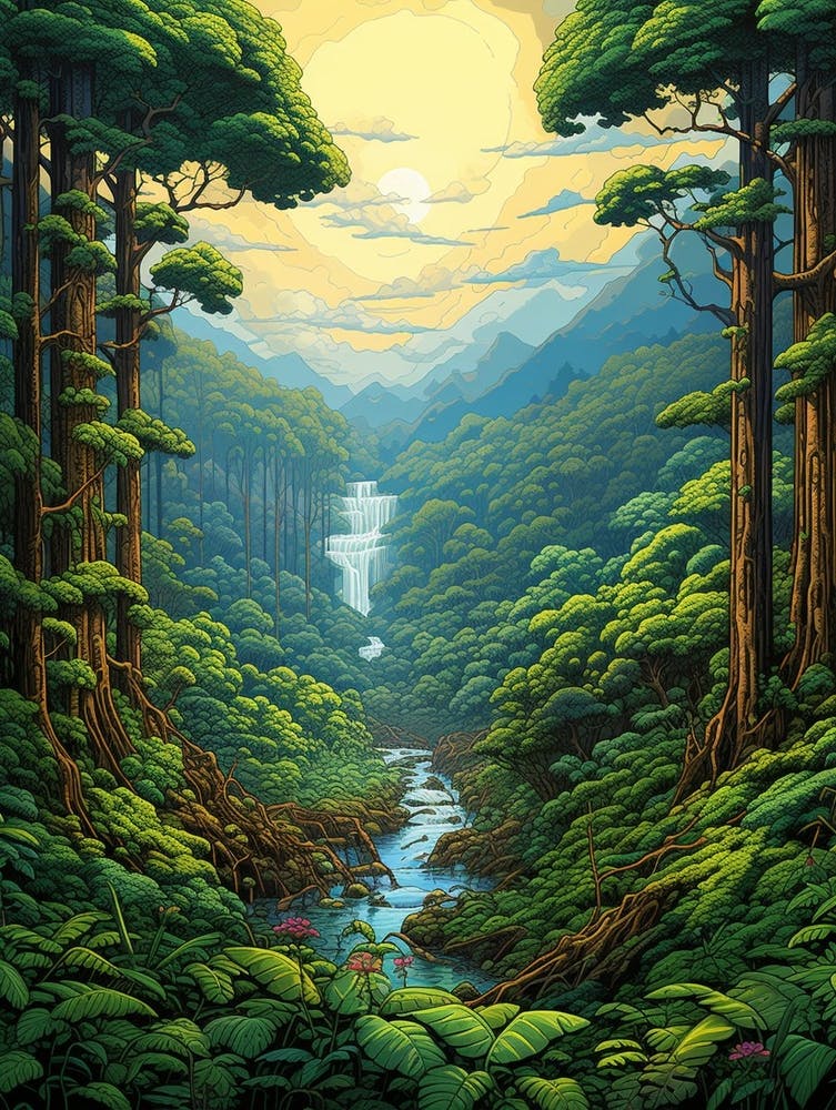 Bwindi Impenetrable Forest Pixel Art 2