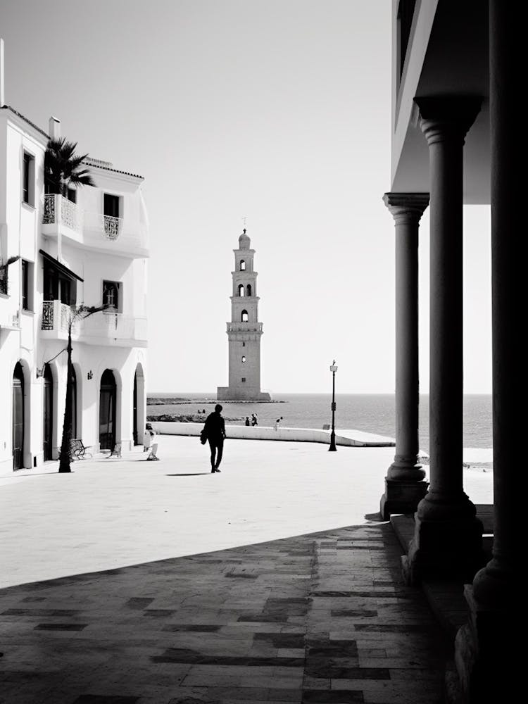 Sitges, Spain, Black And White Analogue Photography 1