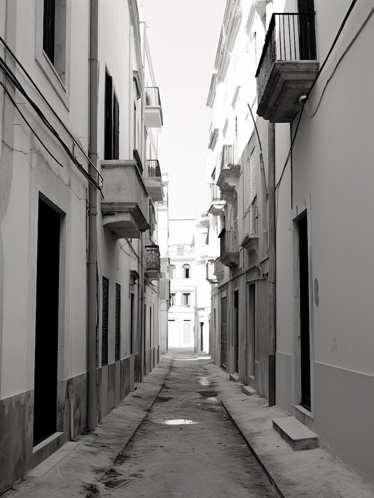 Civitavecchia, Italy, Black And White Photography 3