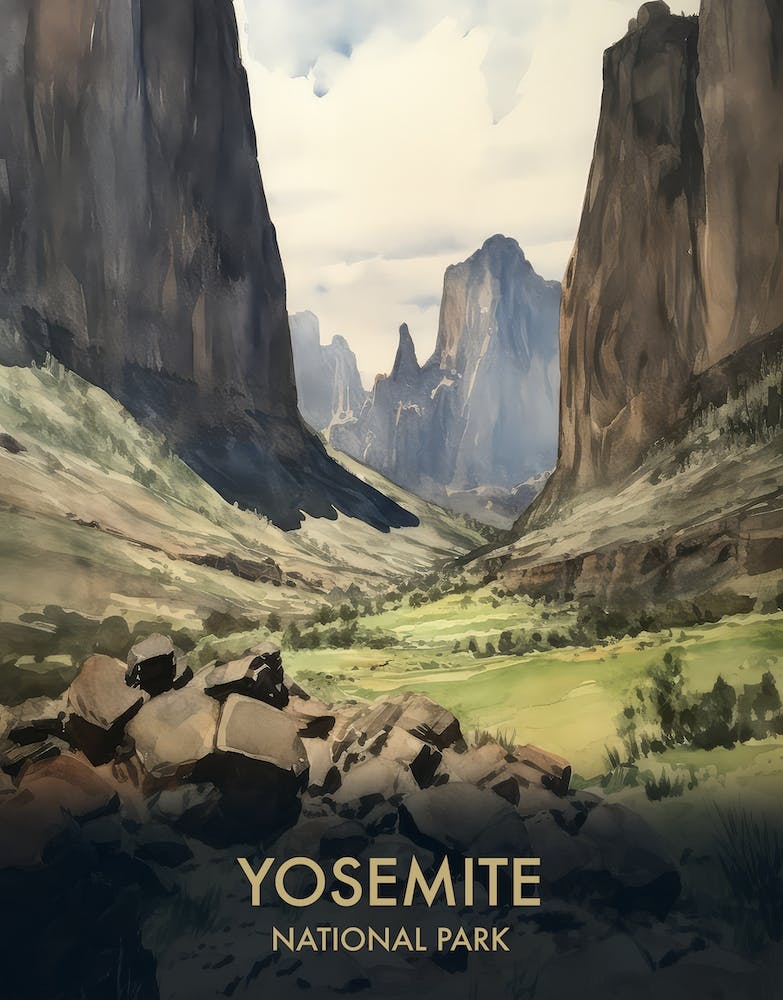 Yosemite National Park Vintage Travel Poster 6