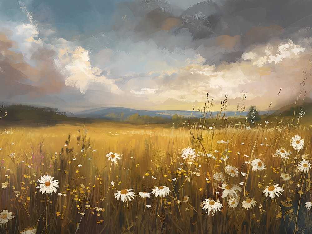 Wildflowers Field Landscape 6
