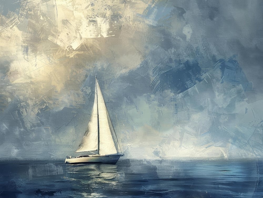 Segelboot im Ozean 9
