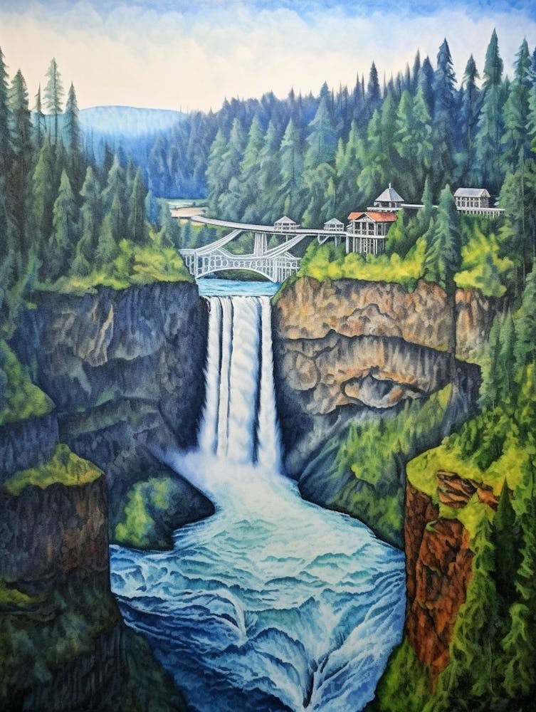 Snoqualmie Pass Retro Pop Art 13