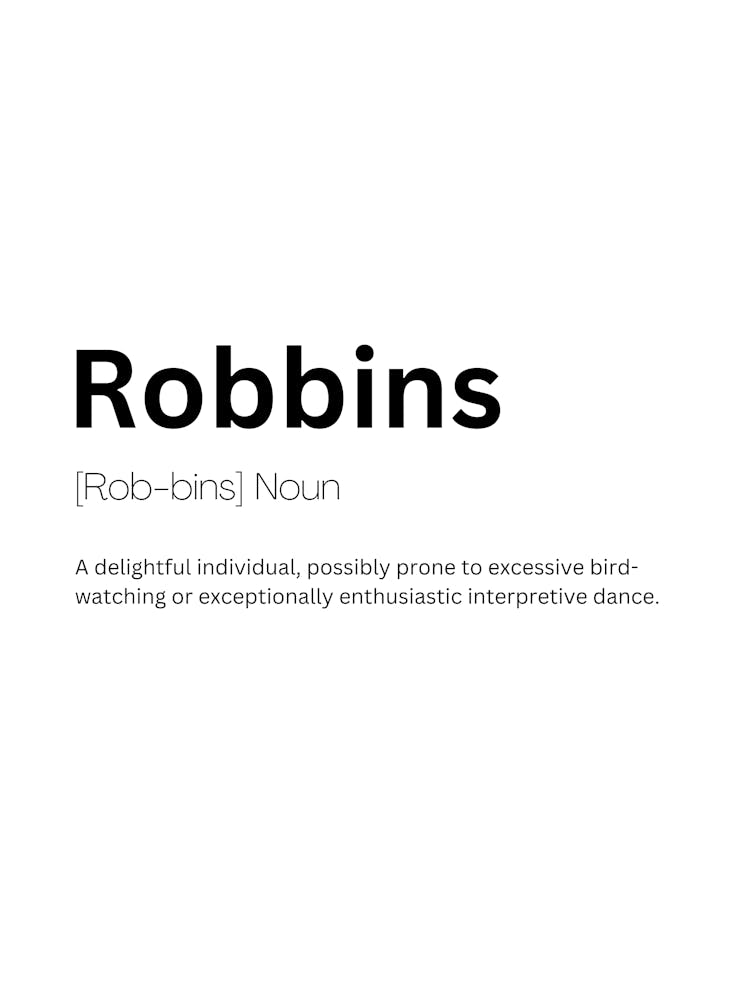 Robbins Definition Meaning