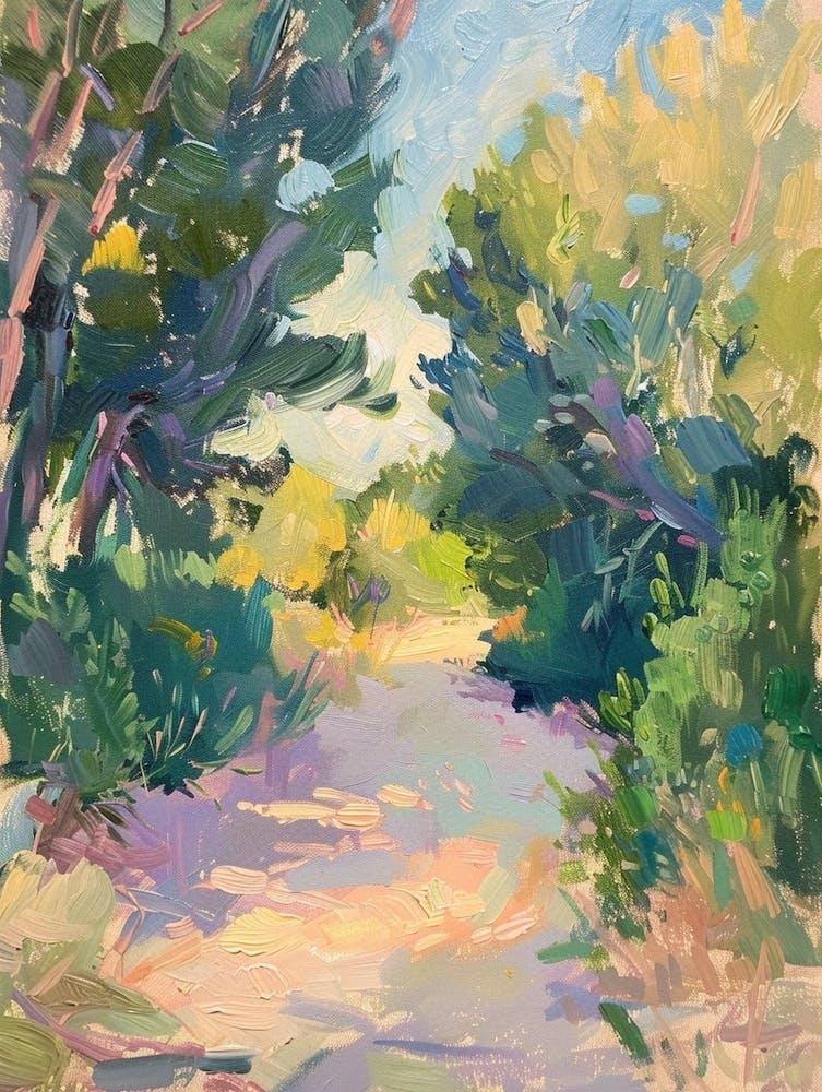 Comedy Club Austin Texas Oil Painting 1