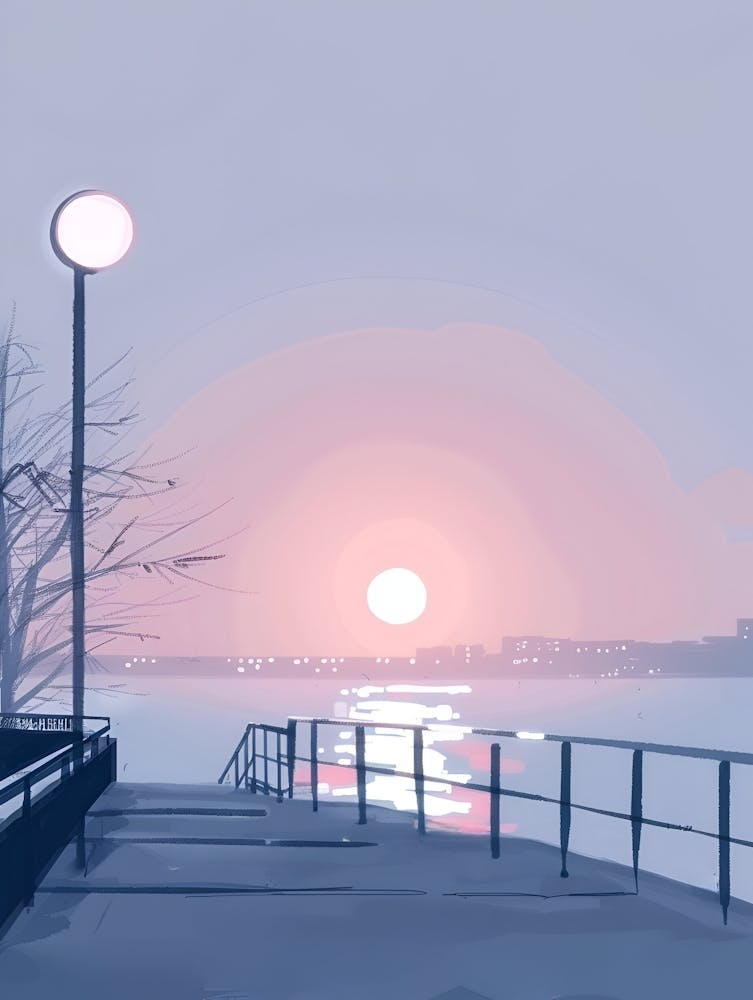 Sunset On The Dock