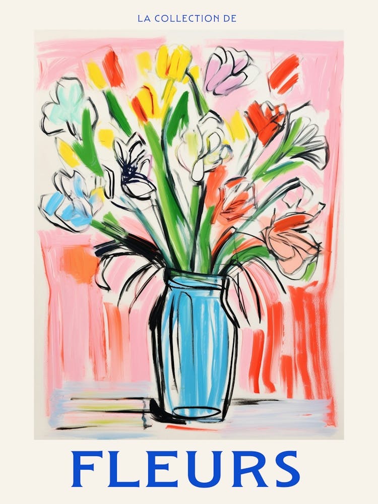 French Flower Poster Freesia
