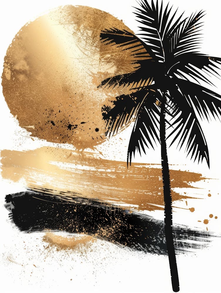 Sunset Palm Tree 1