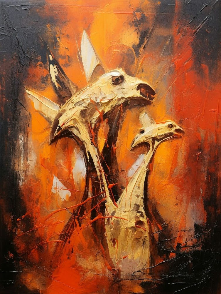 Giraffe Abstract Expressionism 3