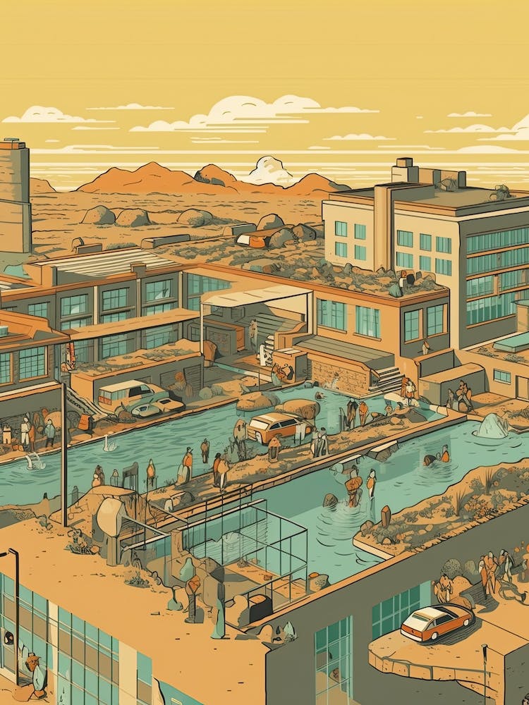 Johannesburg South Africa Travel Illustration 2