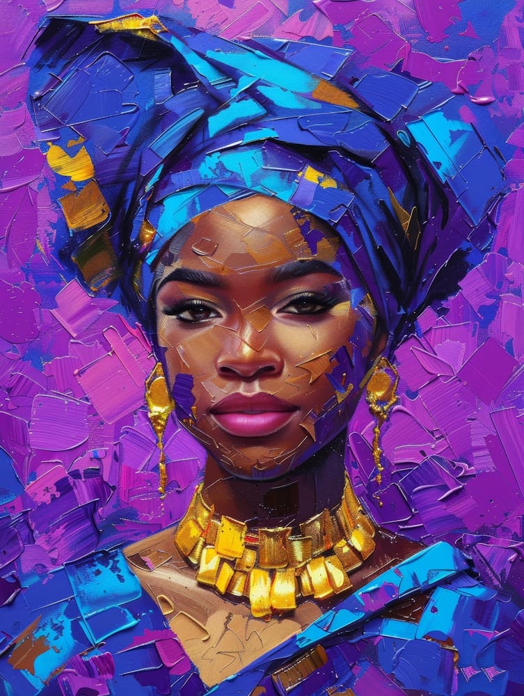 African Woman In Turban 17
