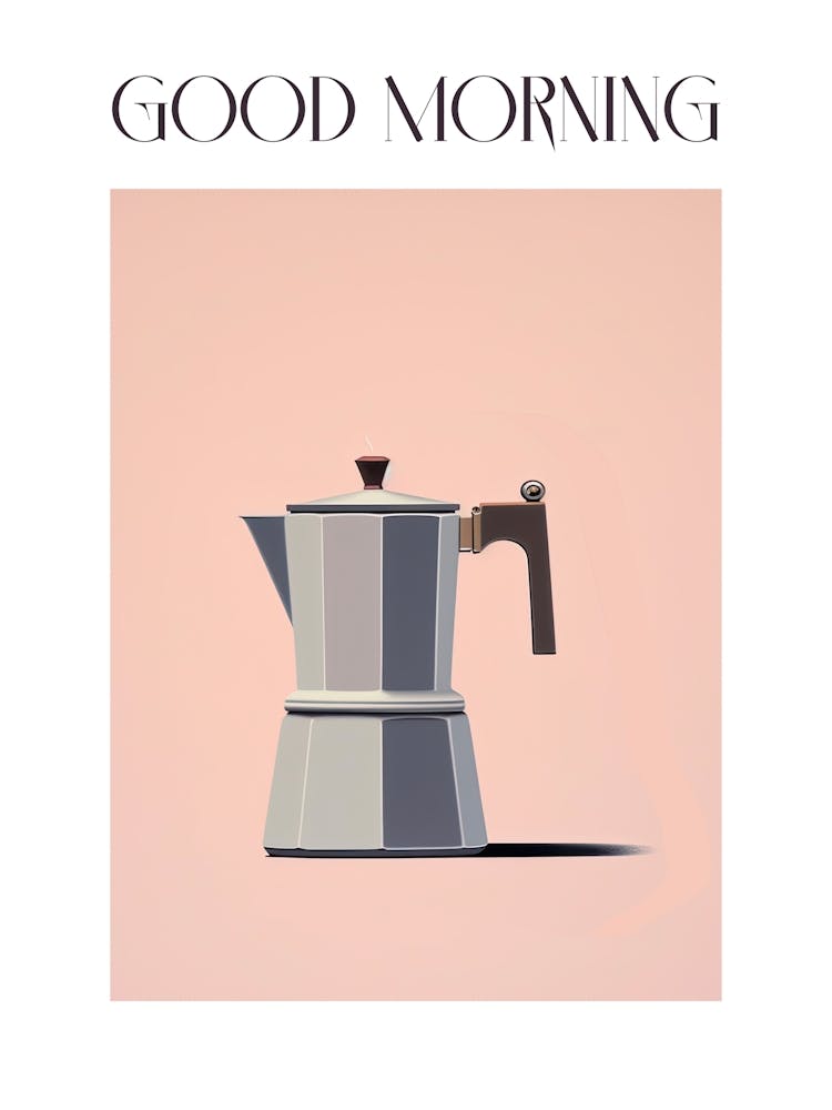 Moka Espresso Italian Coffee Maker Good Morning 2