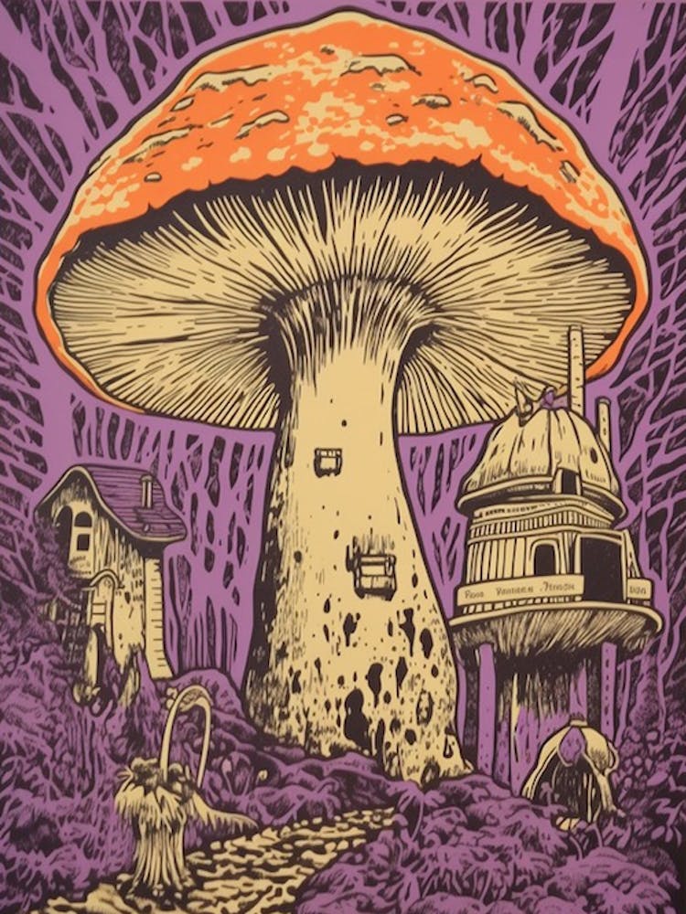 Purple Mushroom 4