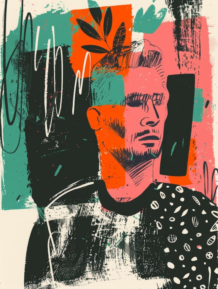 Abstract Portrait Of A Man 6