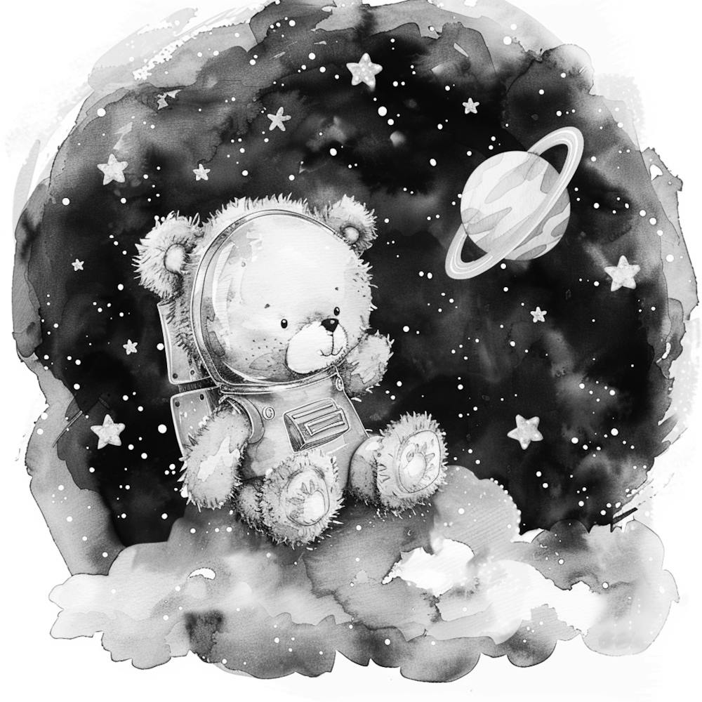 Teddy Bear In Space