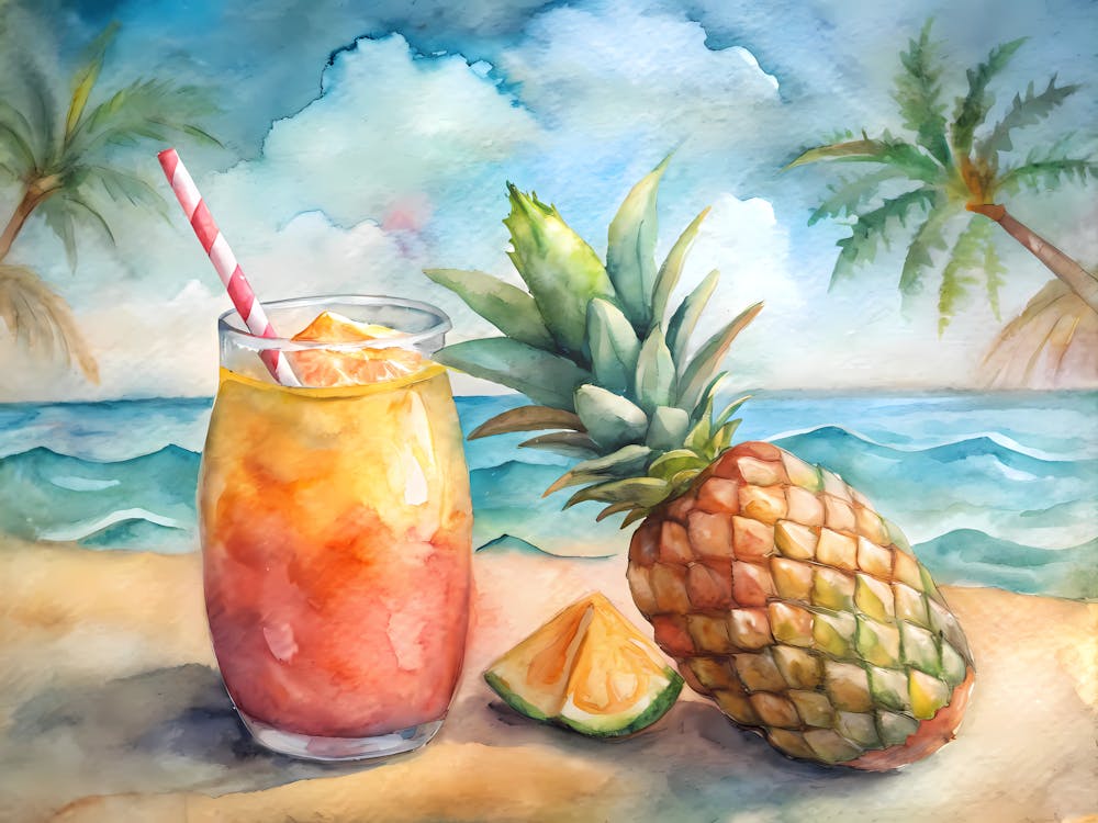 Guava Pineapple Smoothie Tropical Islands