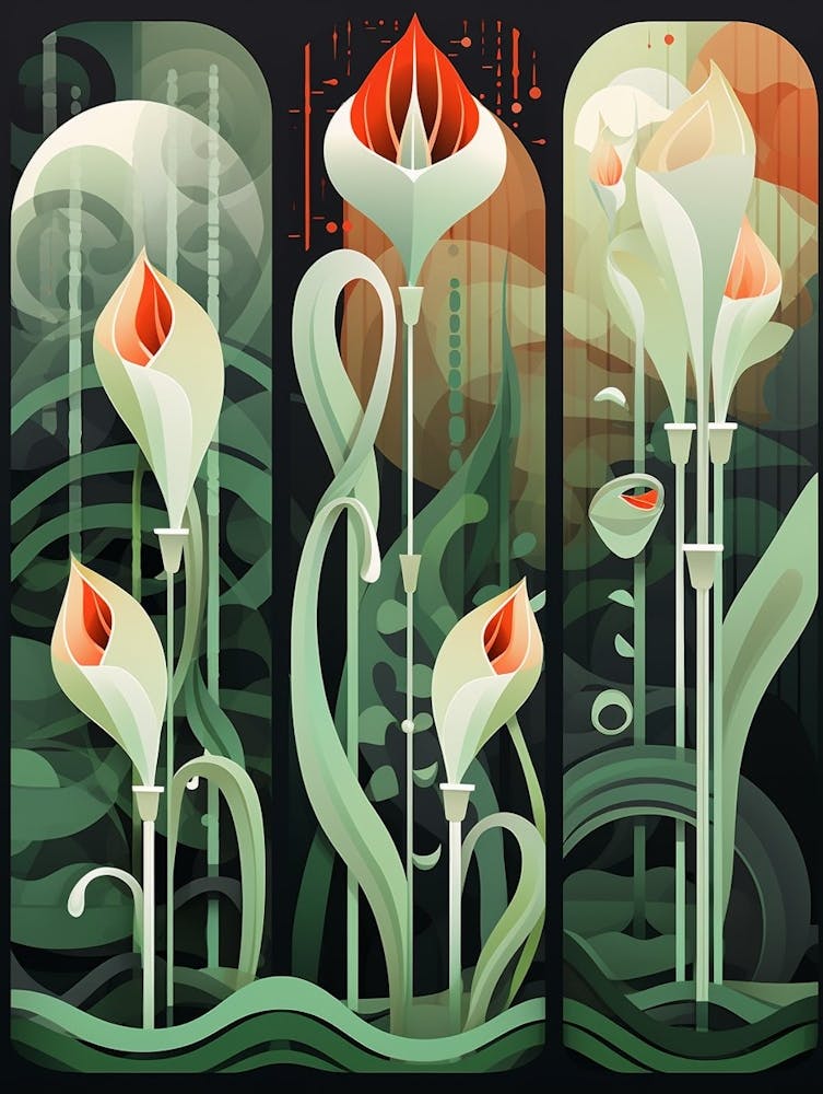 Abstract Geometric Botanical 12