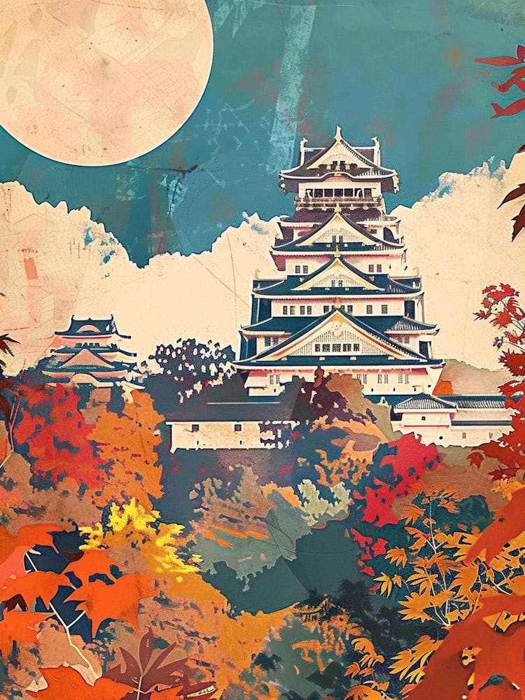 Himeji Castle Mid Century Modern 1