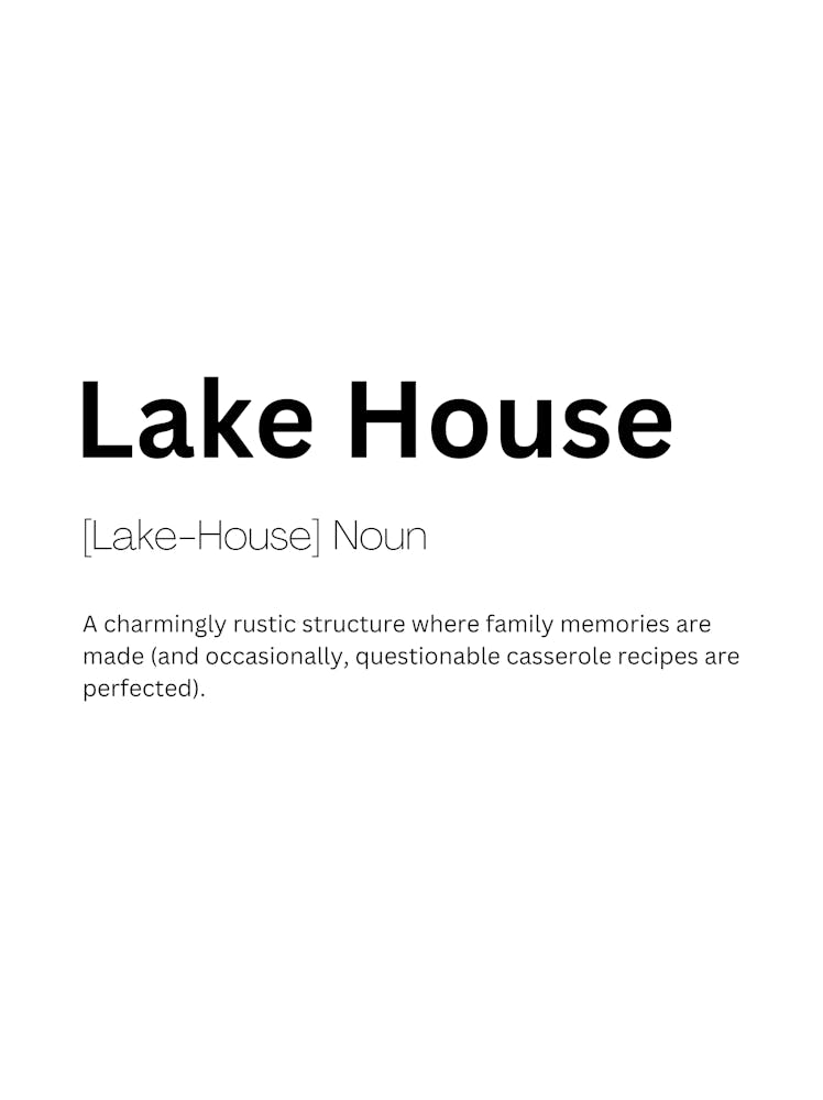 Lake House Definition Meaning