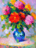 Dahlia 2  Matisse Style Flower