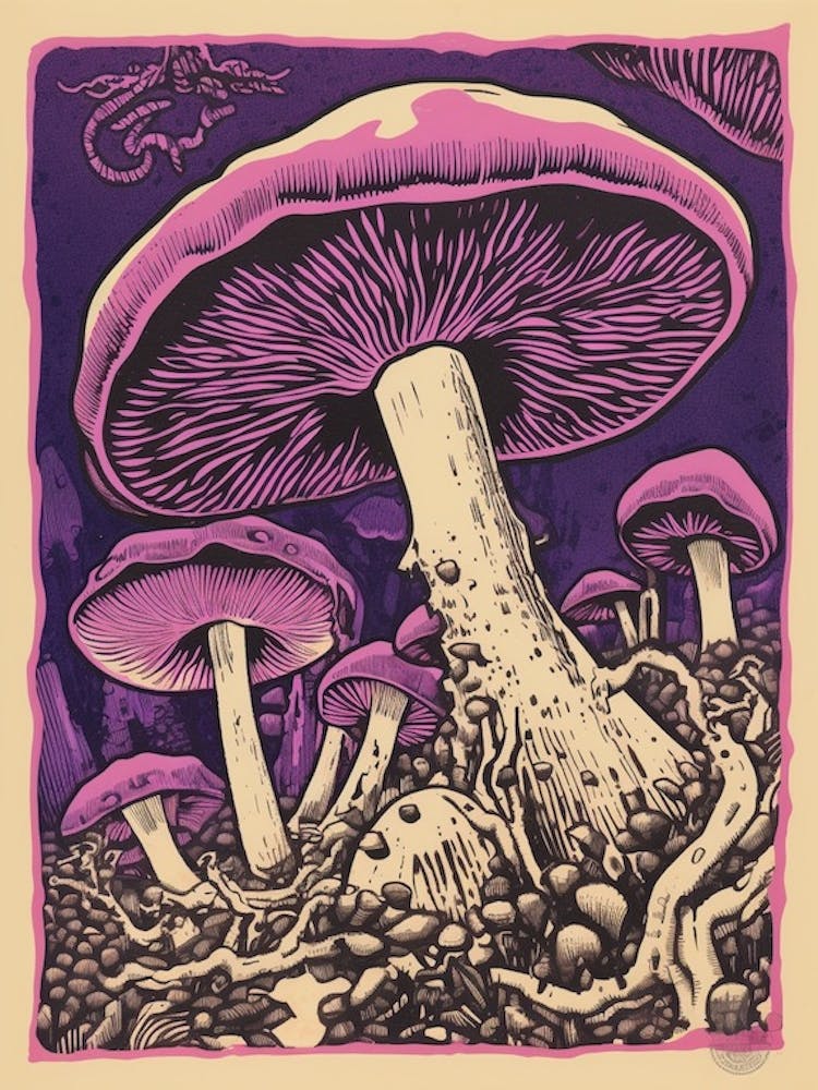 Purple Mushroom 3