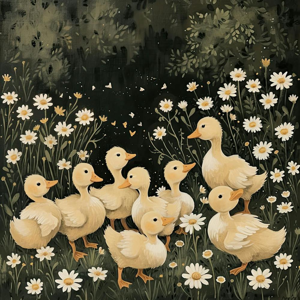 Peinture Canetons Fairycore 2