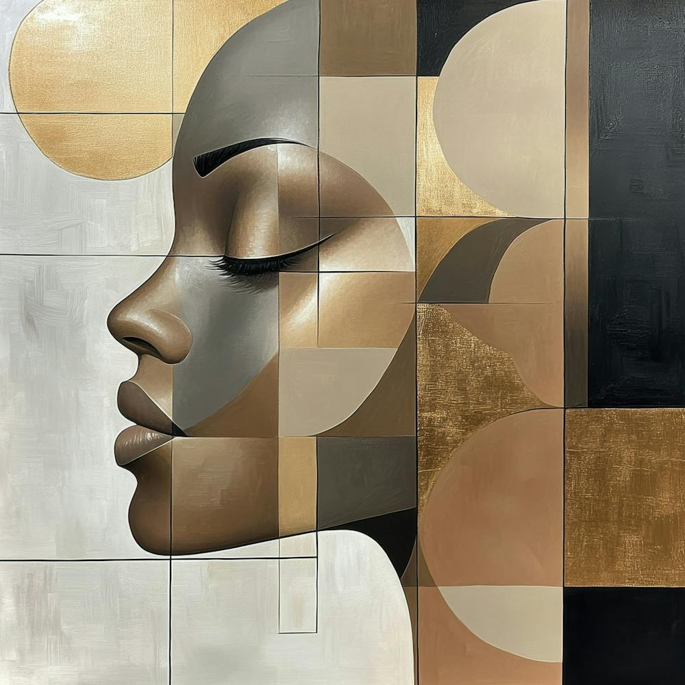 Abstract Woman'S Face 34