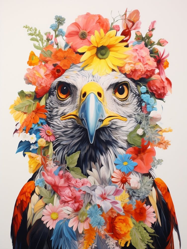 Bird With A Flower Crown Harrier 2