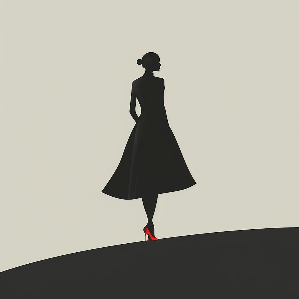 Silhouette Of A Woman - city wall art, colorful wall art, home decor, minimal art, modern wall art, wall art, wall decoration, wall print colourful wall art, decor wall art, digital art, digital art download, interior wall art, downloadable art, eclectic