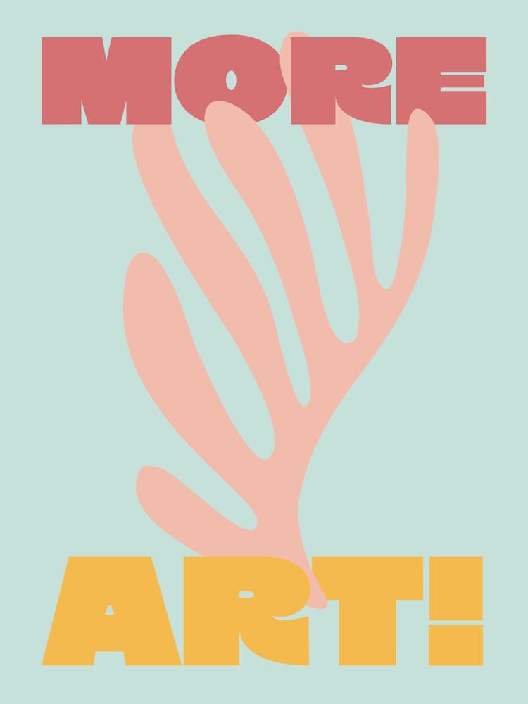 More Art Matisse - Blue, Pink And Yellow