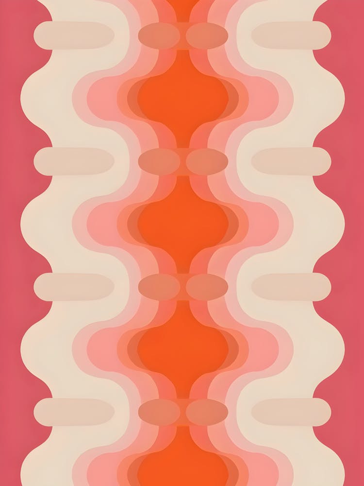Orange und Beige