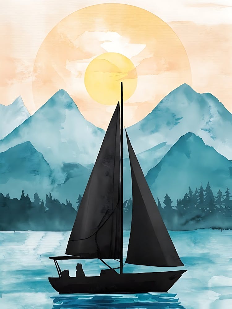 Sailboat On The Lake 1