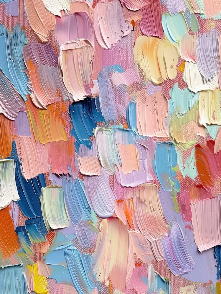 Pastels Impasto Brush Strokes 9