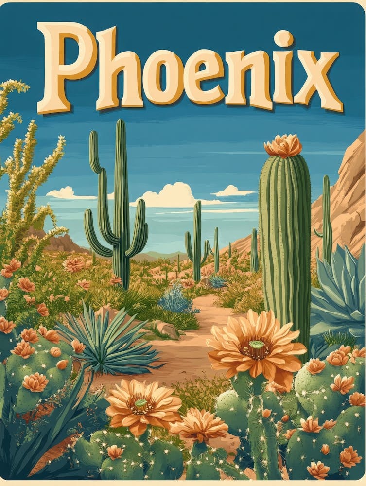 Aihrgdesign A Mid Century Modern Travel Poster For Phoenix Sh 5429dab0 F3ad 457a 9279 8441885b1b6a 1