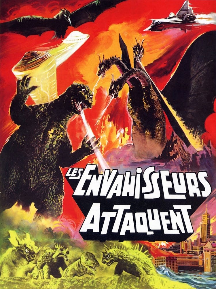 Distroy All Monsters, French Move Poster