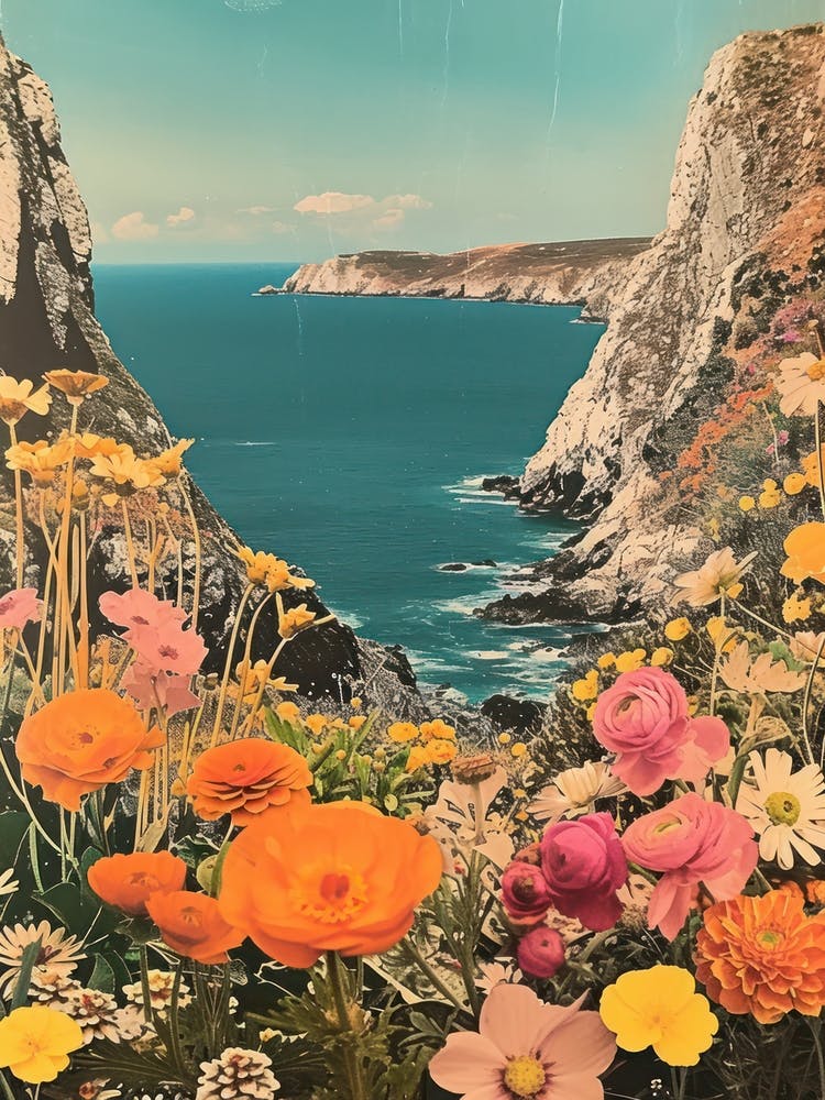 Devon   Floral Retro Collage Style 3