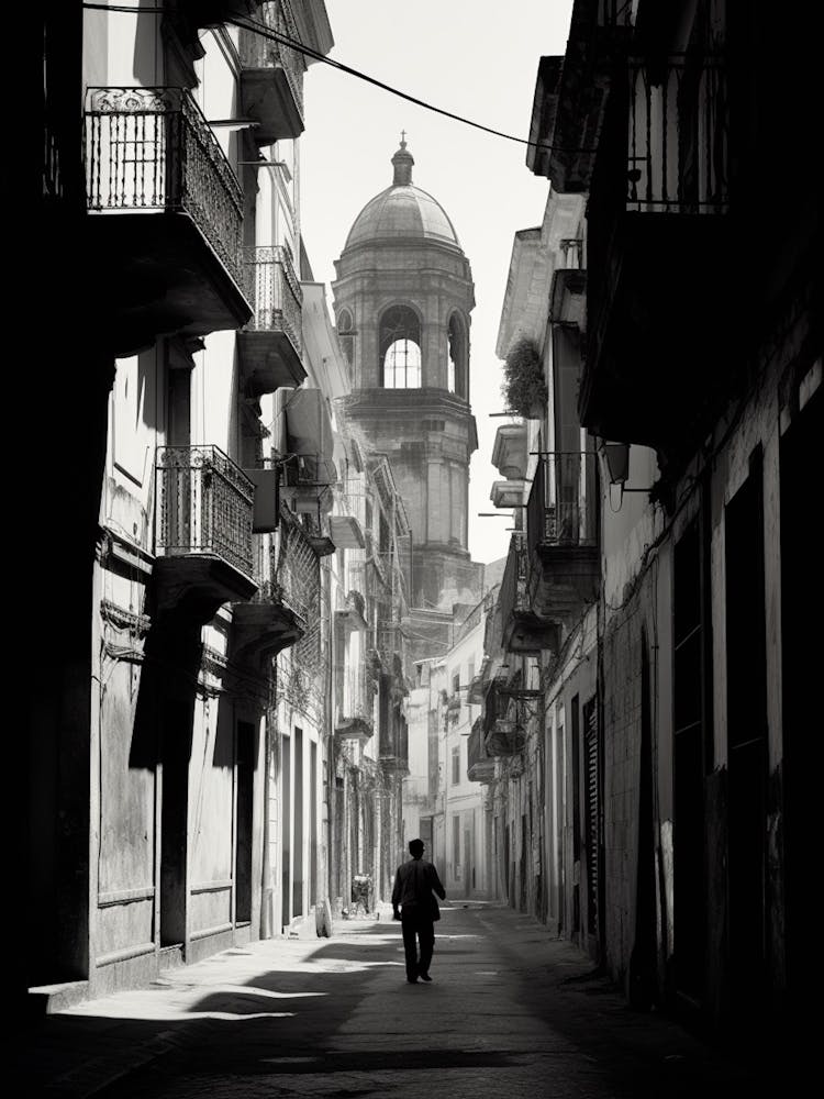 Catania Italy Black And White Analogue Photography 1