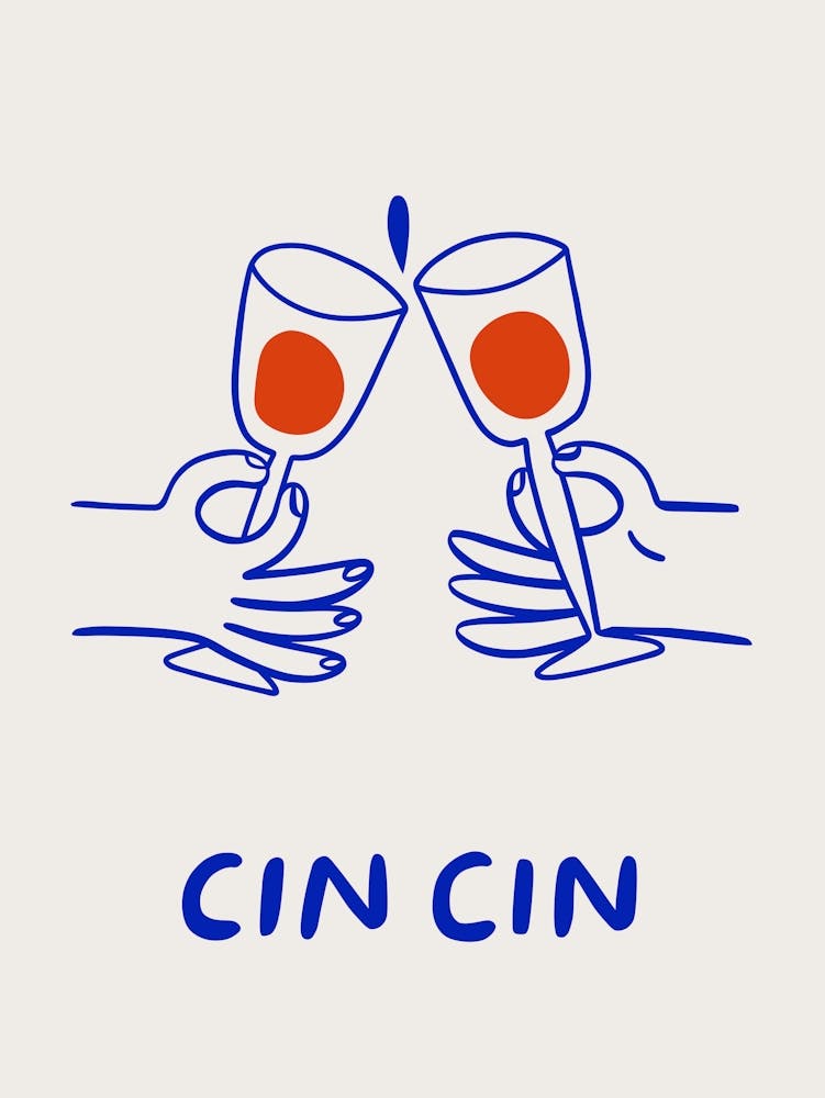 Cin Cin Wine Poster
