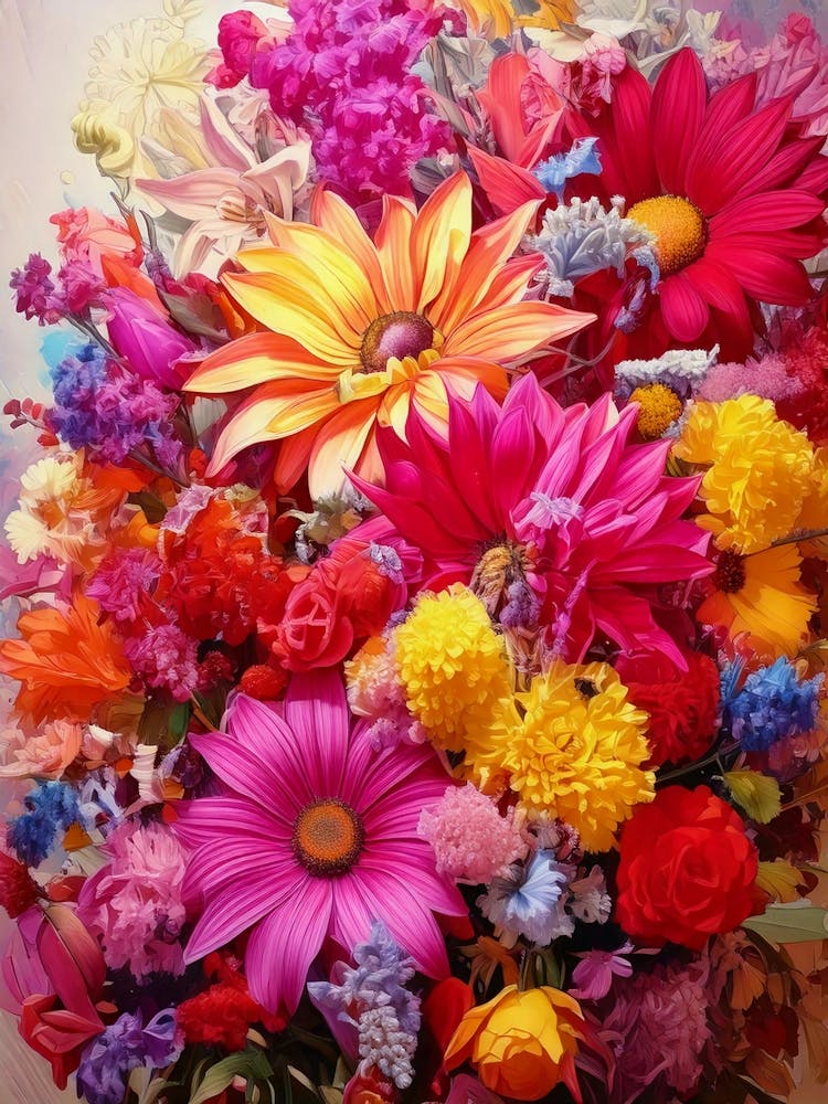 Big Bunch Of Exotic Flowers