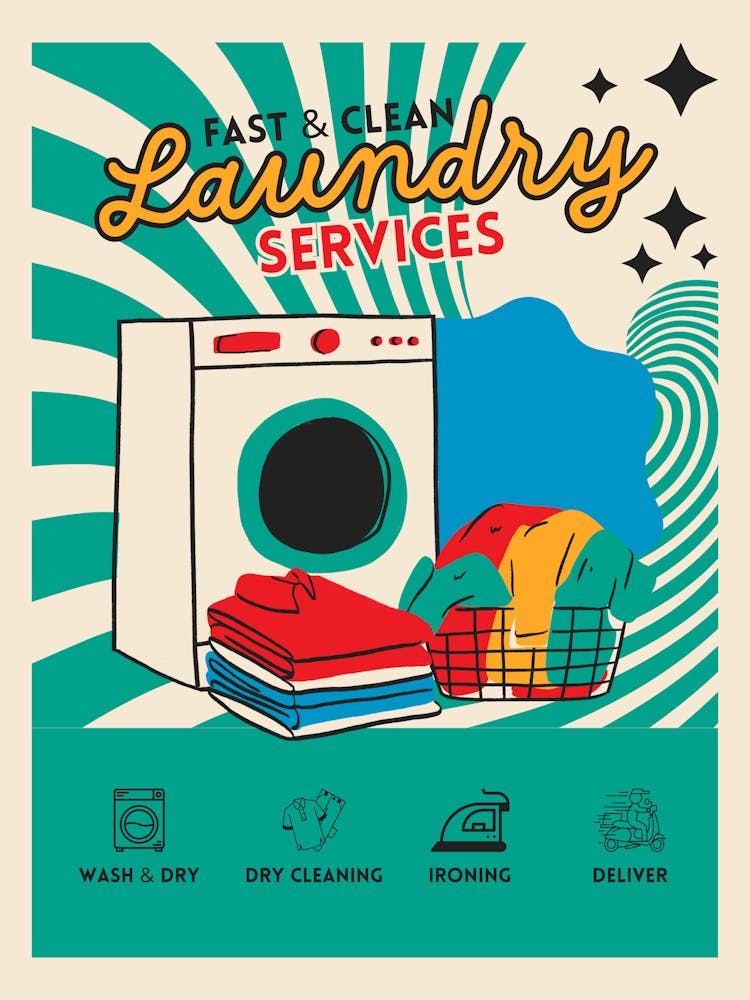 Poster For Laundry Services 2