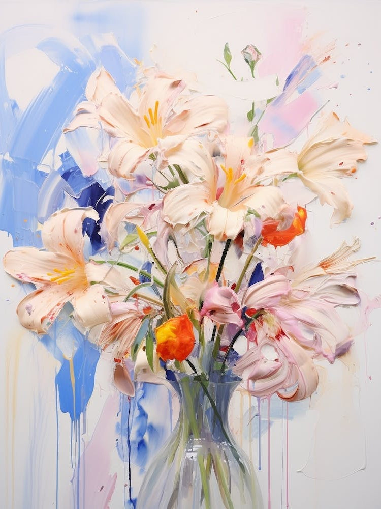 Abstract Flower Painting Lily 6