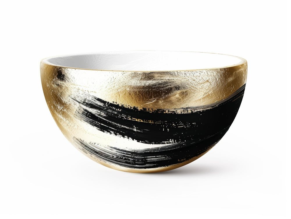 Gold And Black Bowl 1