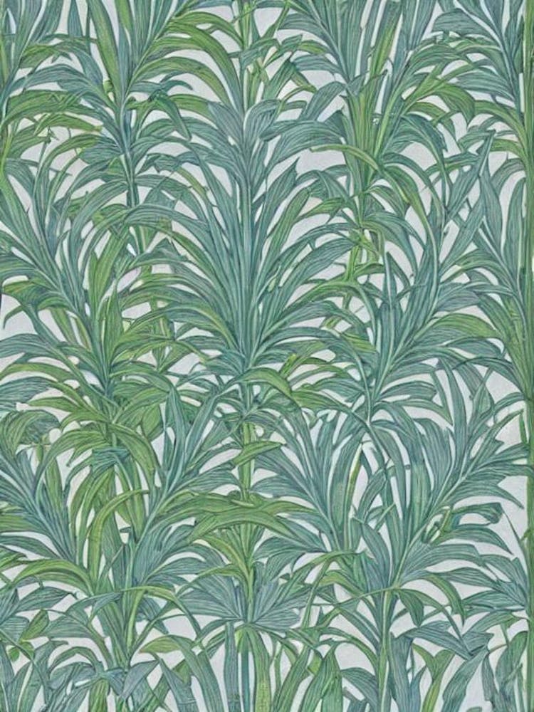 Federpalme 2 Baum Vintage Botanisch