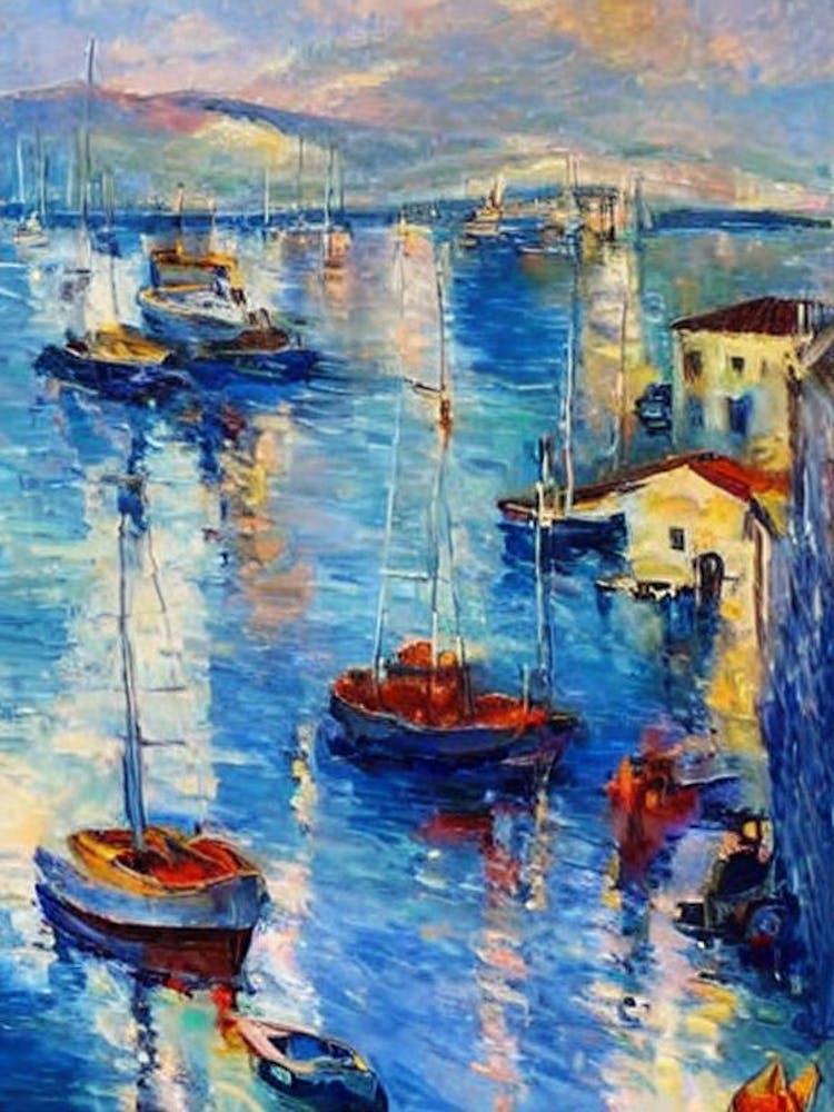 Port Of Messina Italy Abstract Block harbour