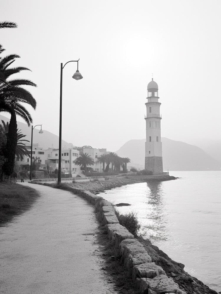 Budva, Montenegro, Black And White Old Photo 3