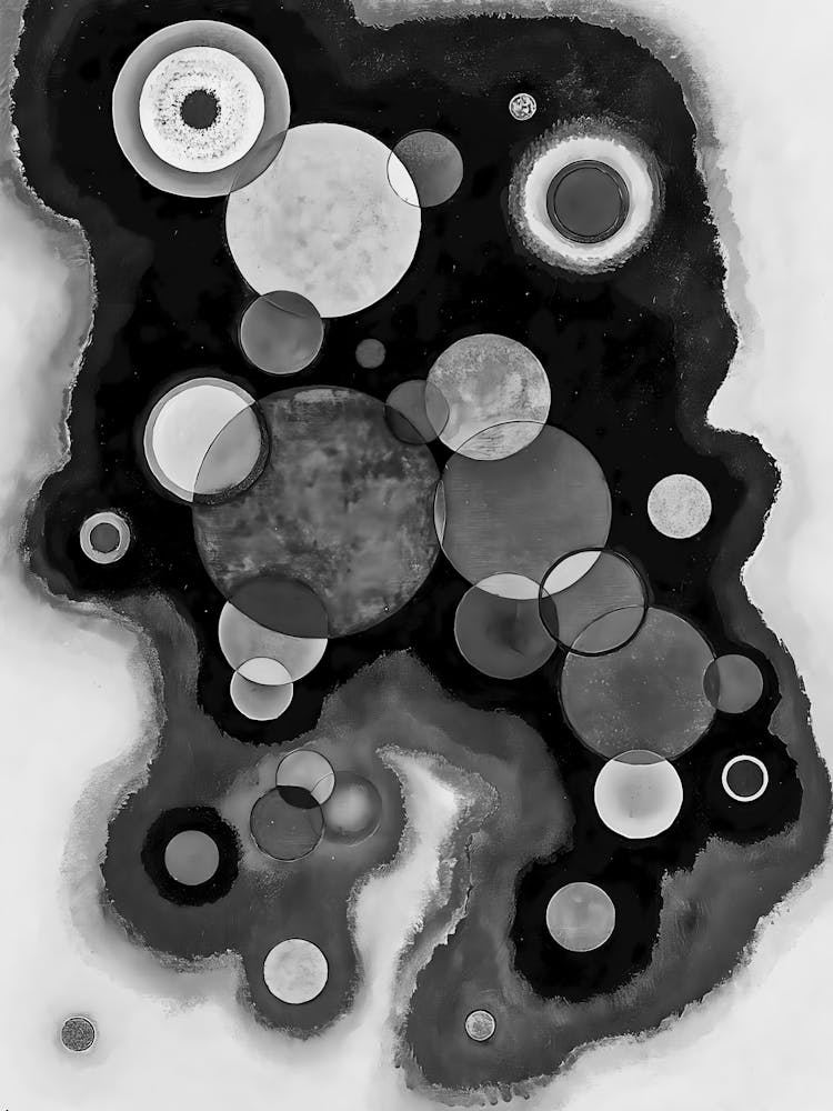 Black And White Abstract Painting 61