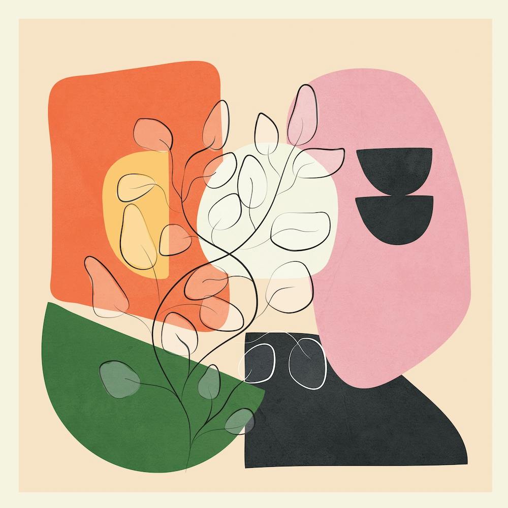 Modern Abstract Minimal Shapes Art 6