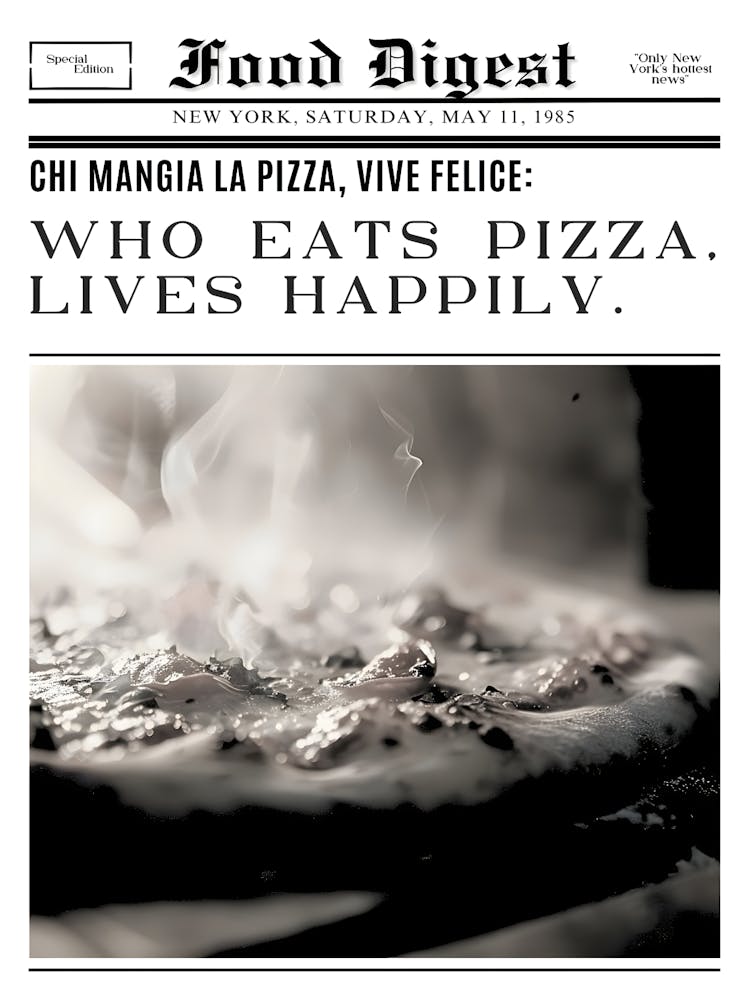 Food Digest Who Eats Pizza Lives Happily