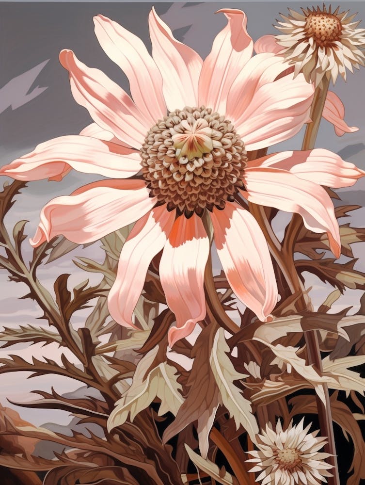 Floral Illustration Edelweiss 2