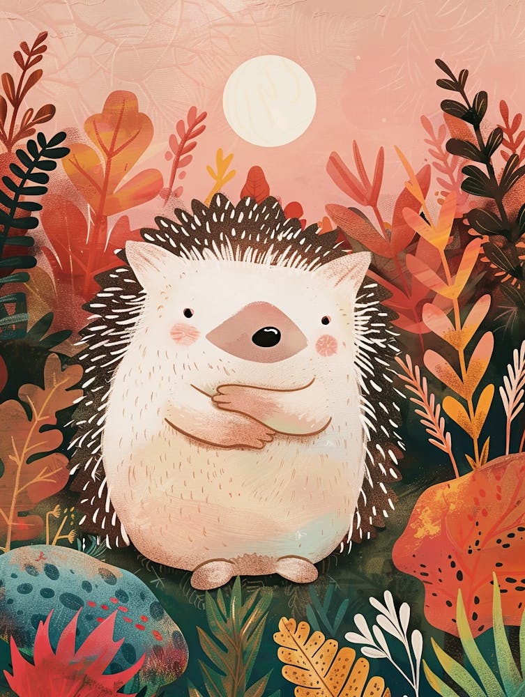 Hedgehog And Sunshine Children Prints & Kids Posters